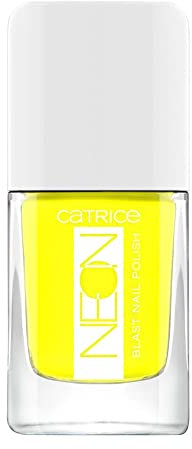 Catrice Neon Blast Nail Polish, Nailpolish, Nagellack, Nr. 01 Energizing Yellow, gelb, farbintensiv, glänzend, ohne Aceton, vegan, ohne Konservierungsstoffe (10,5ml)