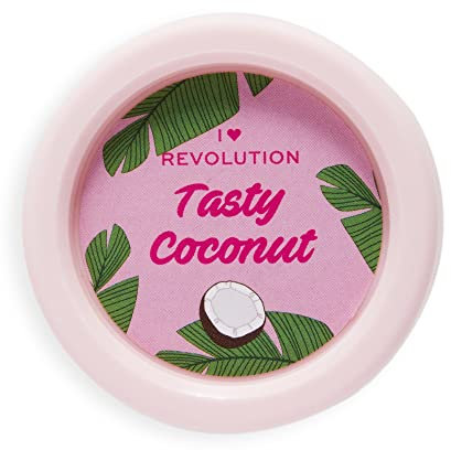 I Heart Revolution Tasty Coconut Lip Scrub, Lippenpflege-Produkt zum Peeling und Weichen der Lippen, vegan und tierversuchsfrei, 20 ml