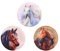 Belmil Patches mit Klettverschluss Set 3-teilig- kompatibel mit Schulranzen Comfy/Smarty/Mädchen Pferd (336/B Horses)