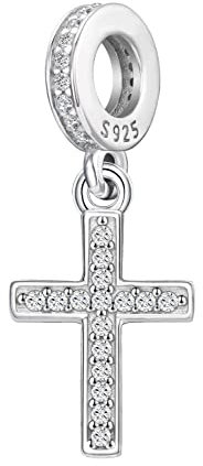 Pandora Charms Kreuz 925 Sterling Silber Charm Cross Bead Jesus Passen Armband Anhänger Christian Religious Schmuck Geschenk