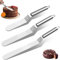 Spatules Coudées à Pâtisserie, 3 Pièces Spatule D'angle en Acier Inoxydable, Spatules à Glaçage Coudées Set,Réutilisable Spatule Patisserie Anglées, Spatule à Palette en Acier Inoxydable, Pour Gâteaux