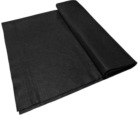 Jtnohx Fieltro Negro,Tela de Fieltro Para Manualidades, Hojas de Tela Suave Para Proyectos de Arte y Costura 1.4mm de Grosor 91x315CM Flexible