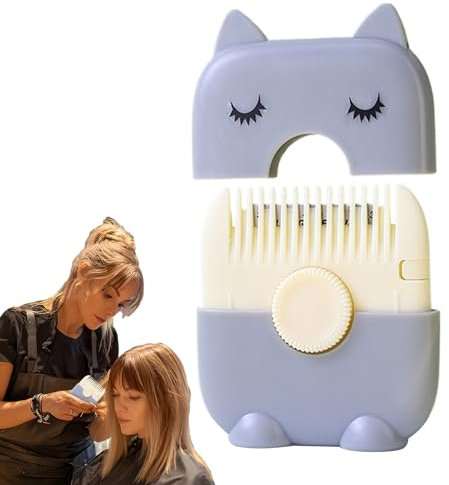 Pettine Rasaerba | Rifinitore Doppie Punte | Doppia Faccia Tagliapunte Adatto Ragazze Donne, Rifilatore Frangia