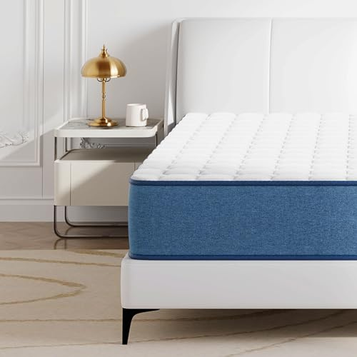 wowttrelax King Size Mattress, Orthopaedic Memory Foam Mattress - 7-Zone Pocket Springs, Cooling Gel Technology, Medium Firm Support & Motion Isolation (150x200x20cm)