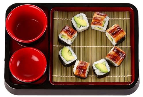 Bandeja De Servicio Soba | Placas De Fideos Soba Con Estera De Drenaje | Placa De Fideos Fríos | Platos De Comida Sin Deslizamiento Para Restaurantes De Cocina Buffets Salsas Condimentos De Rodillo Ce