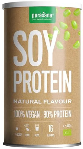 Pursana - Single Protein Powder - 400 g - Sojaprotein - Premium Qualität 100% Bio Protein Mix