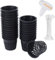 Paquete de 30 macetas de Red de 7,6 cm con Mecha hidropónica de riego automático y Etiquetas de Plantas para acuaponics Mason Jar, Insertar orquídea kratky, Vegetal
