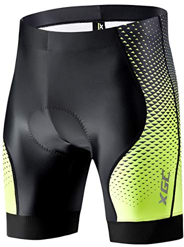 XGC Short de Cyclisme Court et sous-vêtement de Cyclisme pour Homme - Élastique et Respirant - Rembourrage d'assise en éponge 4D Haute densité
