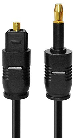 HUANGTAOLI Toslink to Mini Toslink Optical Digital Audio Sound 3.5mm SPDIF Optical Cable (1m)