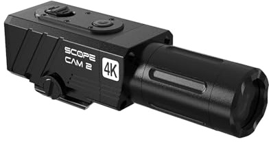 RunCam Scope Cam 2 4K HD Airsoft Caméra 1/2.5 CMOS 8MP 25mm/40mm 4X Zoom Digitale WiFi Caméra d'action pour Paintball Chasse Entraînement Tactique, IP64 Impermeabile, Batteria 1400mAh