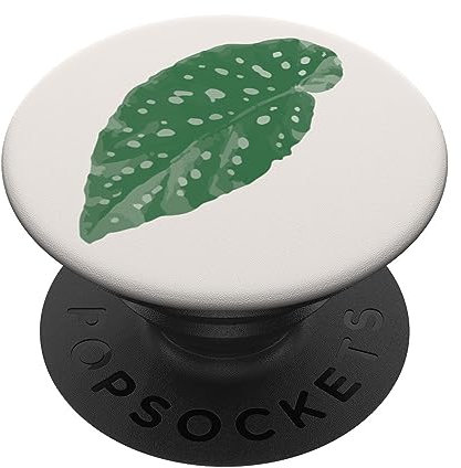 Cute Begonia Maculata polka dot begonia leaf for men women PopSockets Swappable PopGrip