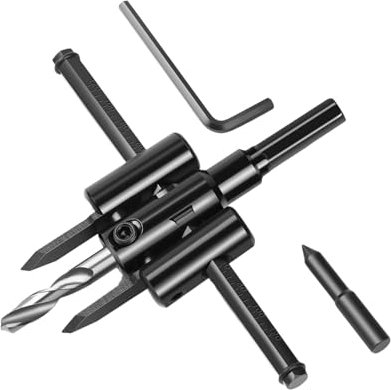 Fresa a foro regolabile, trapano circolare – 40 – 120 mm per legno, sega | tipo di aeromobile, regolabile, sega circolare per legno, trapano, taglierina circolare, strumento fai da te