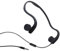 LQZO Auriculares de conducción ósea con Cable, Auriculares al Aire Libre de conducción de Huesos de Orejas Abiertas, Conector de Audio de 3.5 mm, para Correr el Entrenamiento con Ciclismo,Negro