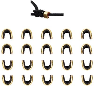 IUSOT 20 Stück Nock Points, Bogenschießen Zubehör Bogensehne Nockpunkte, Bogen Zubehör für Compound und Recurve Bogen, Hochwertige Nocken Schnalle Clips für Präzise Positionierung