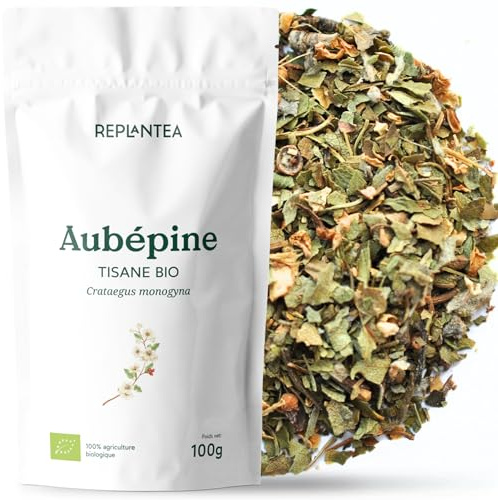 REPLANTEA Infusion d'Aubépine Bio 100g | Mélange de Feuilles et Fleurs | Tisane Relaxante pour le Bien-Être et le Calme | Crataegus Monogyna en Vrac