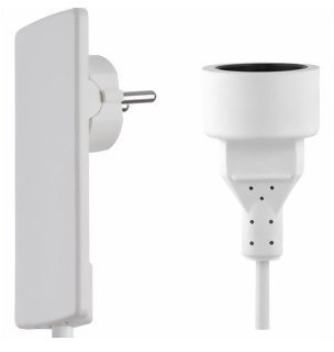 EVOline Plug mit Kabel und Kupplungsdose, weiß
