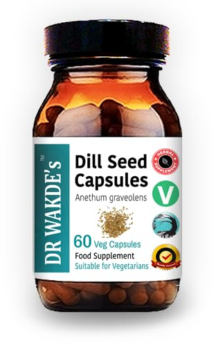 DR WAKDE'S Dill Seed Capsules (Anethum graveolans, 60 Veg Caps, Plant-Based Supplement, Ayurvedic Herb, All Natural, Vegan)