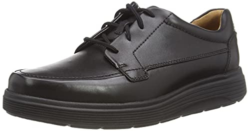 Clarks Herren Een Abode Ease Oxford Schuh, Schwarz, 42.5 EU Weit