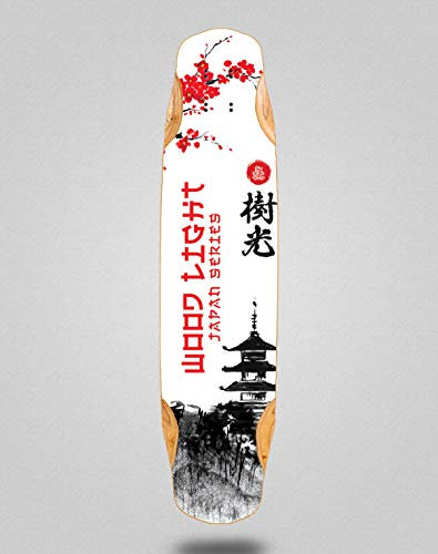 Wood light Japan Series Palace Planche de longboard Mix Bamboo 38 x 8,45 cm