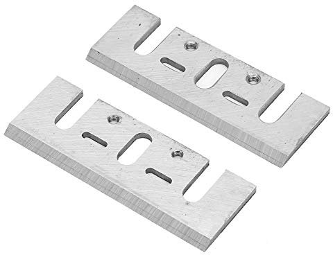 2 Piezas HSS Hoja Cepilladora Eléctrica KP0800 D26676 Cuchillas Cuchilla Cepilladora Eléctrica de Acero Herramientas de Carpintería para Madera Dura Pegamento Artificial de Madera de Alta Impureza