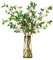 Aphmeir Lot de 3 branches de ficus artificielles de 73,7 cm pour vase, feuilles de vraies pulvérisations pour décoration de maison et de bureau