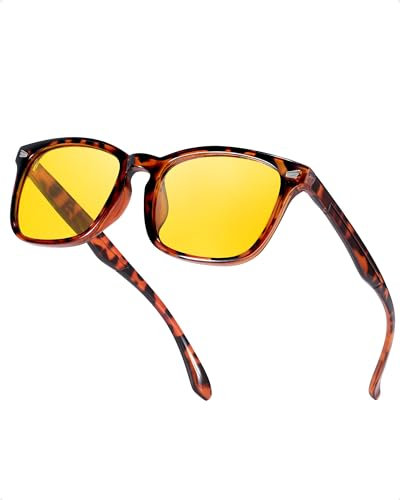 LVIOE Polarisiert Nachtsichtbrille für Autofahrer Nachtfahrbrille Damen