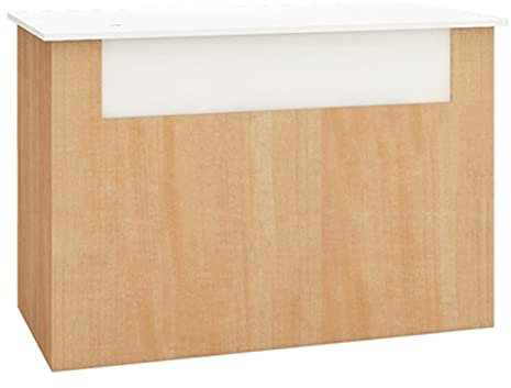 Empfangstheke, Geschäft, Kleiner Schönheitssalon, Rezeption aus Holz, Kassentheke, einfach, modern, Kinderbekleidungsgeschäft, Bekleidungsgeschäft, Kassierertheke, überall einsetzbar (Farbe: