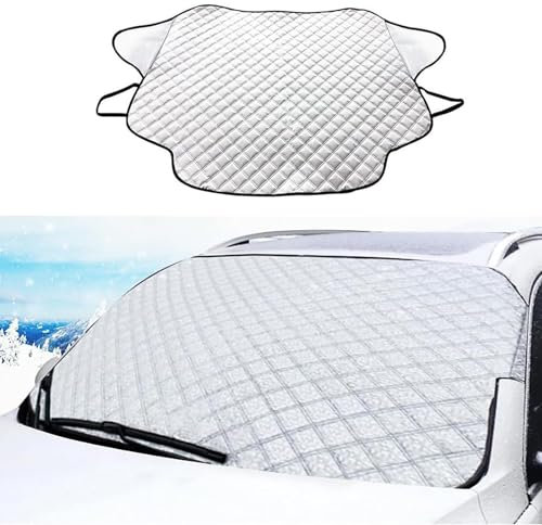 YUEGOO Couverture Pare-Brise Voiture pour Audi RS3 2017-2023, Repliable Bache Pare Brise pour Voiture Anti Givre, Neige, Glace, Soleil UV, Films Protection Antigel,A/Sliver