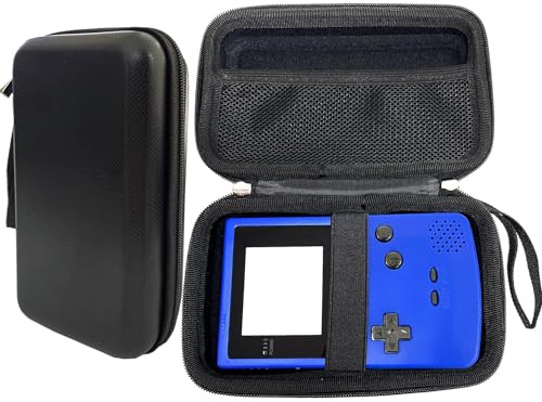 TRIPHKAR Custodia per Game boy Color, Rigida Borsa Protettive Portatile per GBC GBA GBP Console, Hard Disk Esterno 2.5'', Cavi e Accessori (nero)
