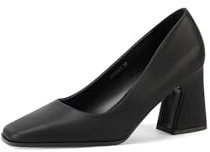 QUEEN HELENA Scarpe Eleganti con Tacco Décolleté a Punta Chiusa Donna ZM9803 (Nero, Sistema Taglie Calzature EU, Adulto, Donna, Numero, Media, 38)