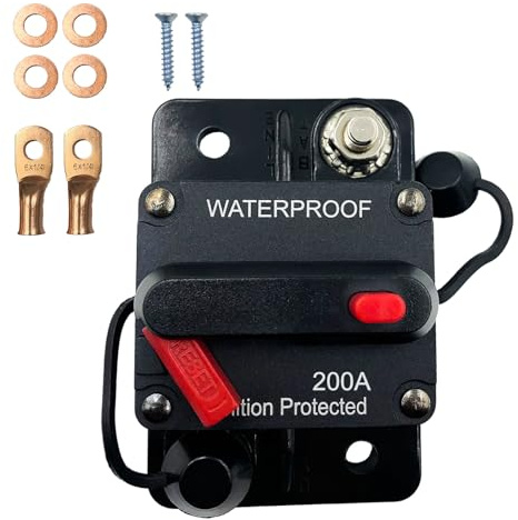SPTSSWET Disjoncteur De Voiture 12 V-48 V DC Étanche,200A