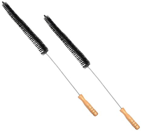 QUMIIRITY 2pcs Multi-purpose Cleaning Brush Dryer Vent Cleaner Washmachine Drum Brush Long Handle Soft Bristles Duct Cleaning Kit
