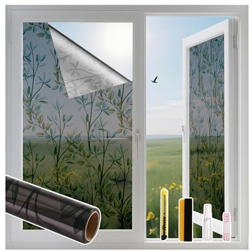 FINNEZ Lámina protectora solar UV, opaca, para ventanas interiores y exteriores, color negro, 90 x 200 cm