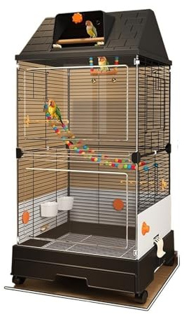 Flight Cage Luxury Villa Bird Cage for Parrots Complete New Type Birdhouse & Nest