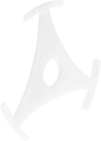 Artibetter Adaptador Triangular para Plato Giratorio de Vinilo, Accesorio para Tocadiscos, Convertidor de 45 Revoluciones por Minuto, Plástico Blanco Compacto y Ligero, Adecuado