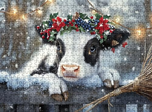 Pussel 5 000 delar, träpussel vuxen oxblomma impossibla klassiska jigsaw pussel 156,5 x 105,5 cm, familjespel, pussel stressminskning tankespel, heminredning w0-662