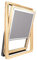 Roto Verdunkelungsrollo für Dachfenster, Größe des Rahmens: 114 cm x 118 cm, Hellgrau