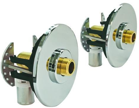 SOMATHERM FOR YOU, Kit de fixation robinet sous-lavabo multicouche Ø16 - Raccords à sertir M12/17 - Installation rapide et facile - Compatible plaque de plâtre 9,5 à 25mm - Étanchéité garantie