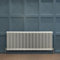 Acezanble∣2 Column Radiator, Horizontal 600mm White Wide Low Tradiontal Cast Iron Style Radiator Centre Heating for Window Hallway