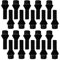 20 Wheel Bolts Taper Seat 60° M12 x 1.25 28 mm Compatible with Alfa Romeo, Peugeot, Fiat, Citroen