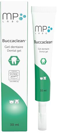 MP Labo Buccaclean® Gel 30 ML - Gel Dentaire pour Une Bouche Saine et des gencives apaisée - Chien et Chat