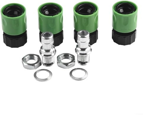 Kit di lavaggio del ponte del tosaerba, adattatore di lavaggio del ponte del decespugliatore, kit di attacco rapido per l'equitazione, il tosaerba, il tubo dell'acqua del giardino