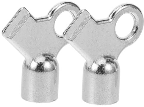 COSMEVIVI 2pcs Radiator Bleed Keys for Efficient Air Release Valve Key Square Hole Design Versatile for Various Valve Types Easy to Use