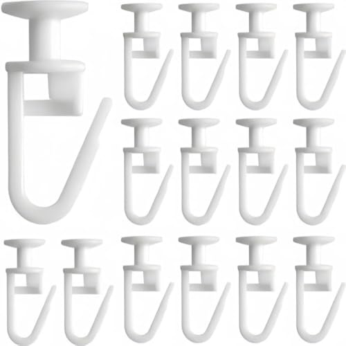 COZERI Skendragare 100 st gardin, plastkrokar för gardinskenor, idealisk för duschdraperier och fönster, lämplig för de flesta skenor, enkel installation, mjuk glid