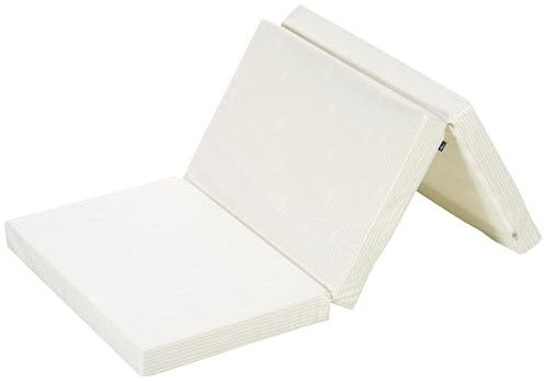 Alvi Reisebettmatratze 60x120cm faltbar | Faltmatratze mit Tragetasche | Dicke Matratze 6 cm | Klappmatratze | Bezug abnehmbar | Kern aus Kaltschaum