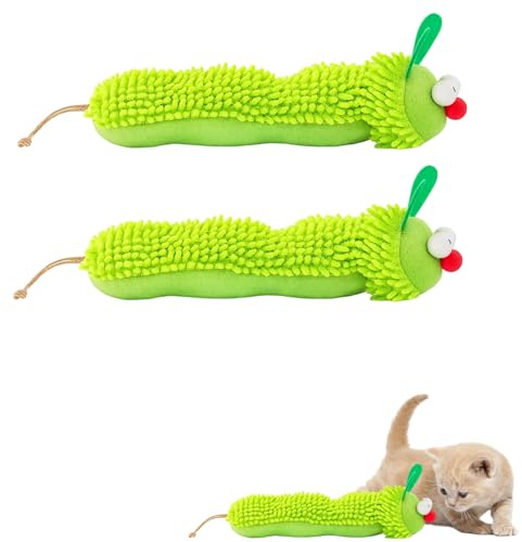 BDBFPAN 2 Stück Katzenminze Spielzeug, Katzenspielzeug Selbstbeschäftigung, Weiches Und Langlebiges Spielzeug Für Katzen, Ideal Für Tägliche Zahnpflege Und Interaktives Spielen