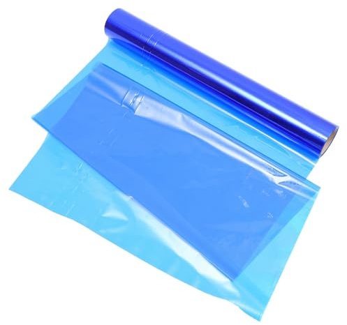 YARNOW Rotolo di Cellophane Blu da 40cm Larghezza in Opp Alta Densità, Facile da Usare per Confezionare Fiori e Cesti Regalo Carta da Imballaggio Colorata