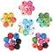 45 Pcs 22mm Bunter Glöckchen Glocke，Farben Glöckchen Schellen Bunte Metallglöckchen，Glöckchen zum Basteln Kleine Glocke Schellen Glocke für Weihnachtsdekoration DIY Schlüsselanhänger
