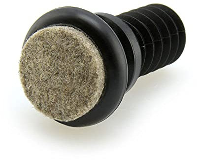 GleitGut 4 x feltrini snodabili per sedie in acciaio, per gambe oblique e dritte (13,6-15,5 mm)