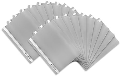 Oxford Schnellhefter A4, aus Kunststoff, grau, 20 Stück